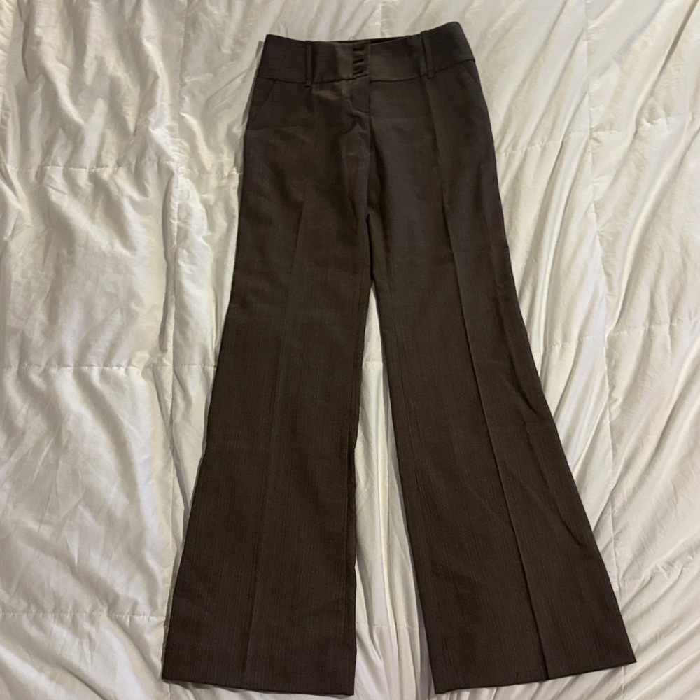 The Limited Brown Pinstripe Dress Pants